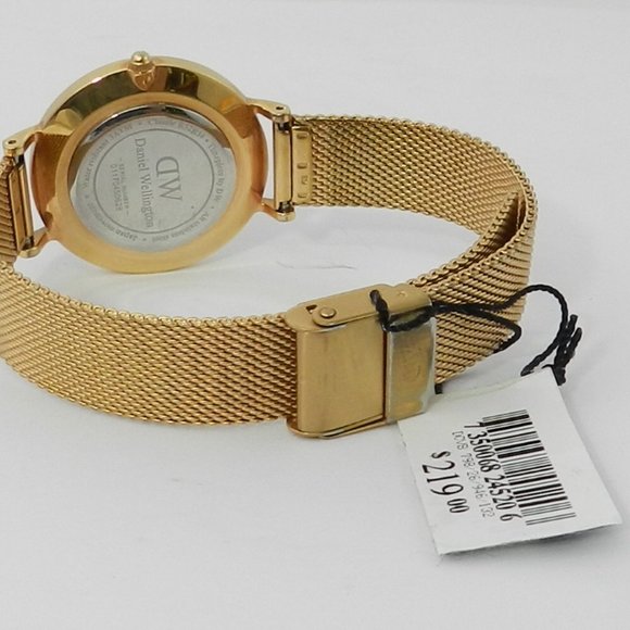 Daniel Wellington DW00100161 Rose Plated Mesh Bracelet Watch - Picture 3 of 4